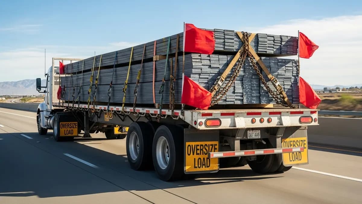 Garantindo a Segurança durante o Transporte de Grandes Chapas de Aço