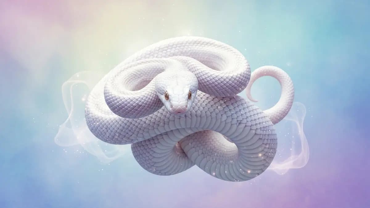 Sonhar com cobra branca