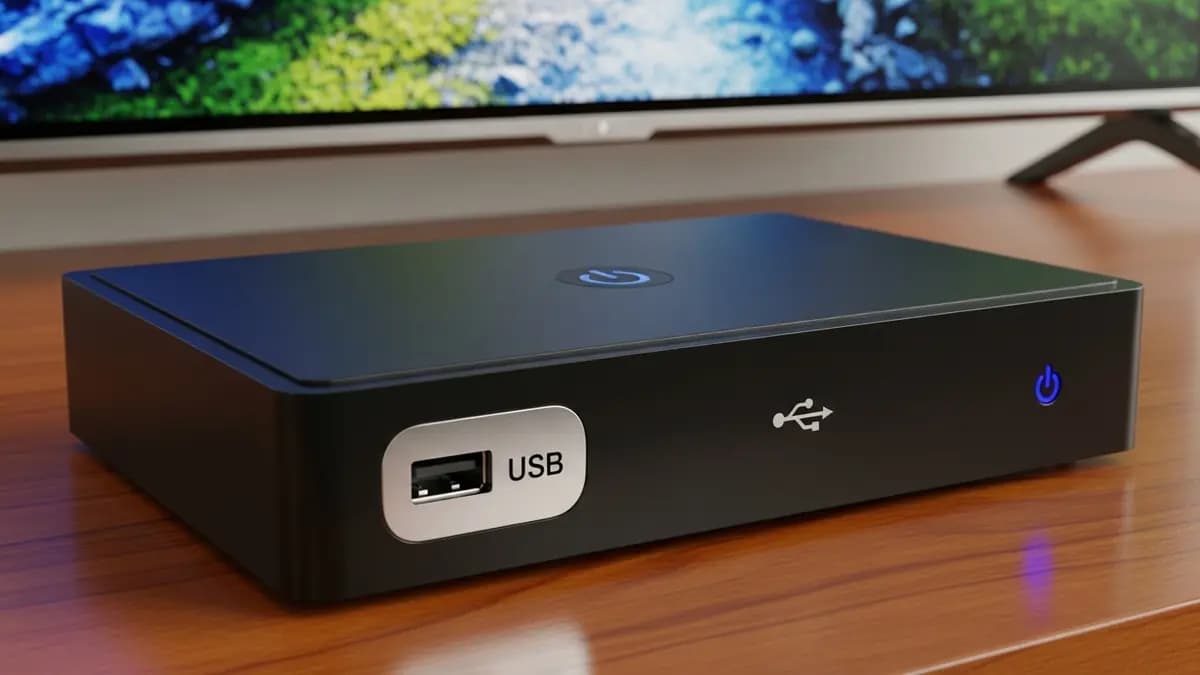 TV Box com entrada USB