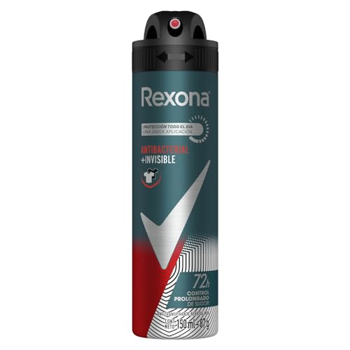 Rexona Antibacterial + Invisible 72 horas Desodorante Antitranspirante