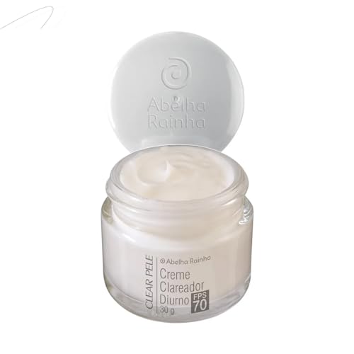 Creme Clareador Diurno Clear Pele Abelha Rainha FPS70 30g Niacinamida Vitamina E Anti Melasma Espinhas Sardas