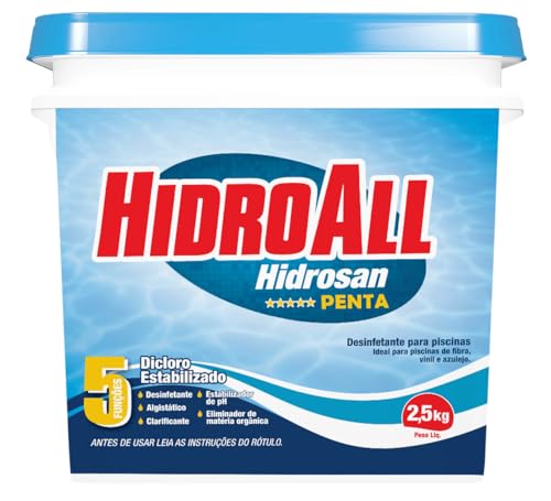 Balde cloro granulado Hidrosan Penta HidroAll - 2,5 kg