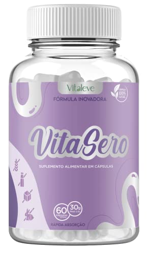 VitaSero L-Triptofano 860mg, 60 Capsulas, Magnesio Quelado, Vitaminas B3, B6, B12, Zinco Stress Controlado