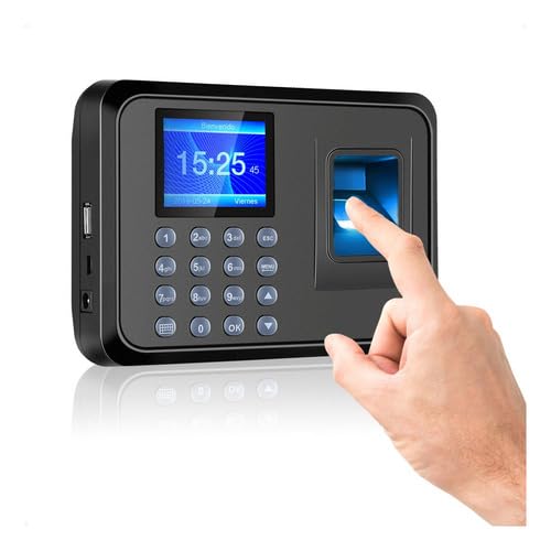 Relógio De Ponto Biométrico Digital Com Impressão Via Biometria Armazenamento Eletrônico Preciso E Seguro Conexão USB Confirmação Sonora E Visual Premium
