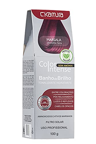 C.Kamura Tonalizante Hidratante Banho De Brilho Marsala 100 Ml