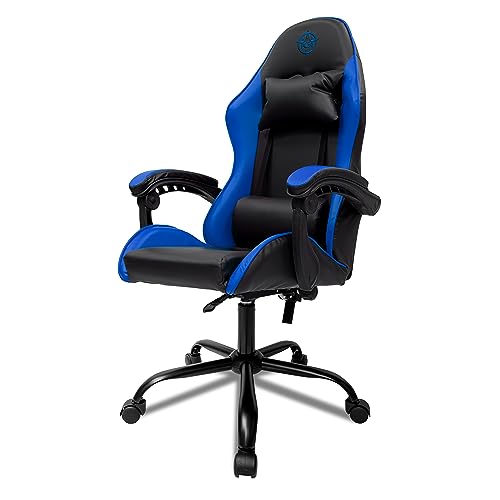 Cadeira Gamer TGT Heron, Preta e Azul, TGT-HR-BBU01