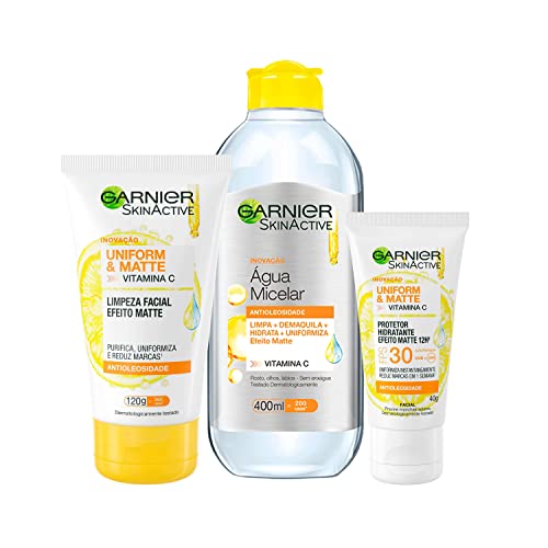 Kit Antimarcas Garnier Uniform & Matte Vitamina C