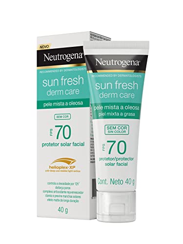 Neutrogena Sun Fresh Protetor Solar Facial Para Pele Oleosa Derm Care FPS 70