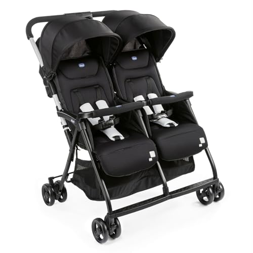 Chicco Carrinho De Gêmeos Ohlalà Twin Black Night Preto