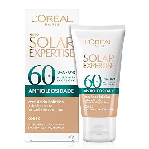 Protetor Solar Facial L'Oréal Paris Solar Expertise Antioleosidade Fps60 Cor 1.0
