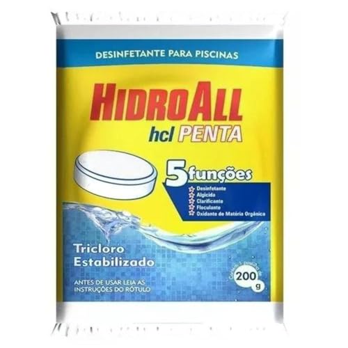 Cloro para piscinas hcl Penta HidroAll pastilha 200g