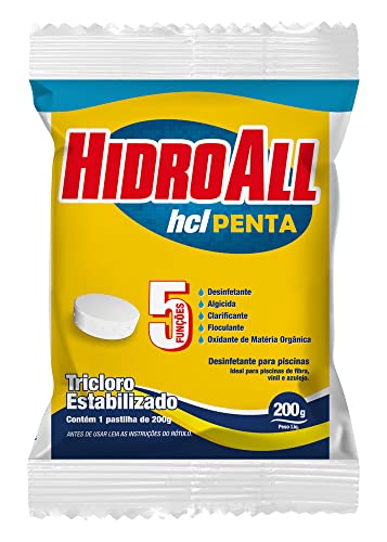 Cloro para piscinas hcl Penta HidroAll pastilha 200g