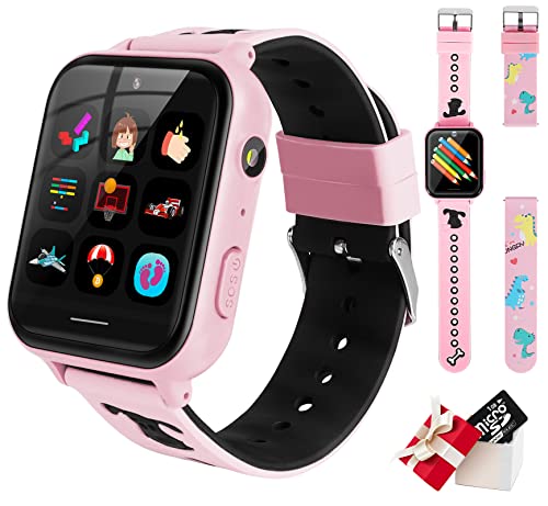 Relógio inteligente infantil com 10 jogos, MP3 Player Music Smartwatch