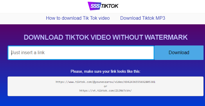 SSSTikTok: Como baixar vídeos do TikTok sem marca d’água
