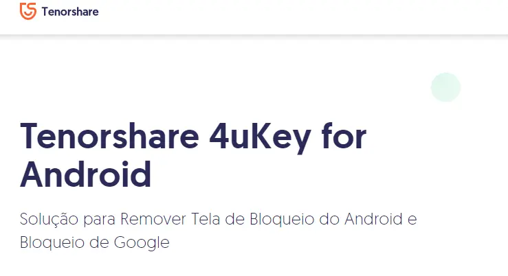 como desbloquear celular com senha usando Tenorshare 4uKey