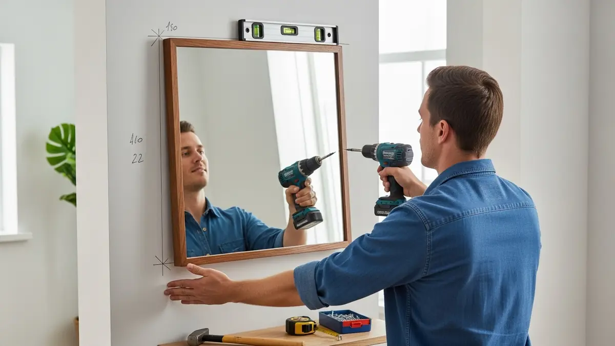 Fixar Espelho com Moldura na Parede: Passo a Passo