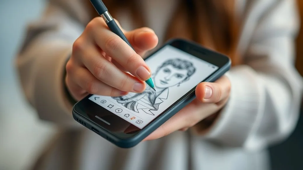 Caneta para desenhar no celular : como funciona?