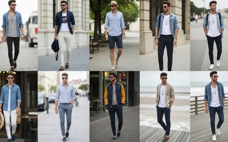 Estilos de roupas masculinas para jovens magros