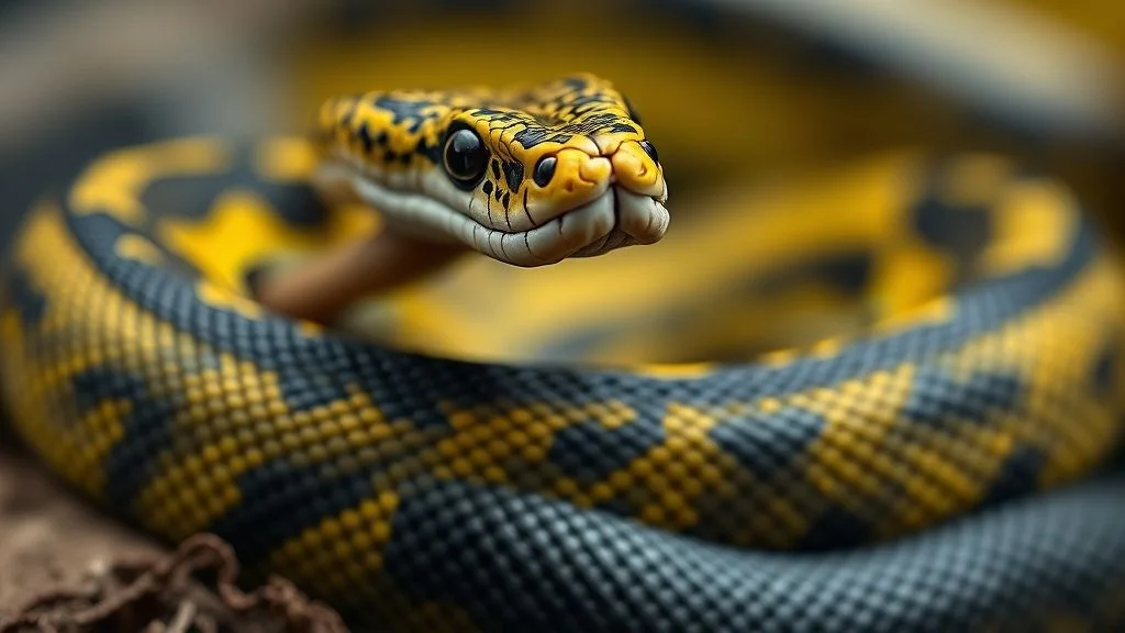 Sonhar com cobra amarela e preta: Descubra o significado