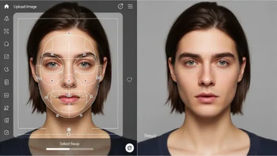 Troca de rosto Online: Efeito de substituição de rosto realista