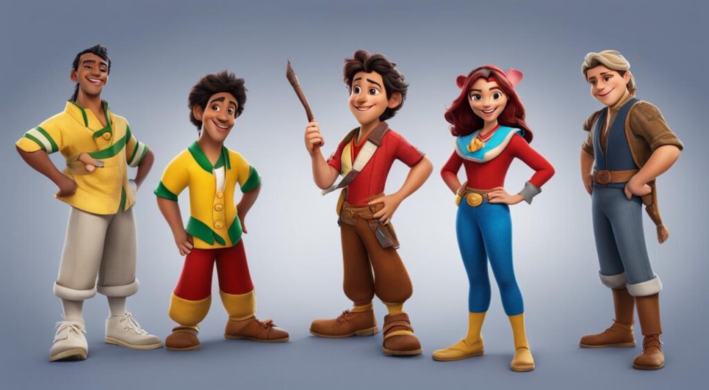 personagens da Disney dublados no Brasil