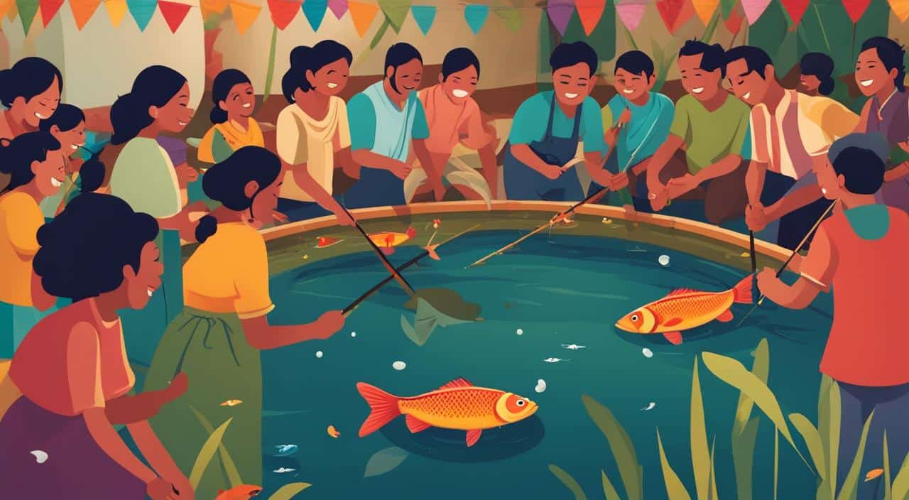 porque tem pescaria nas brincadeiras de festa junina