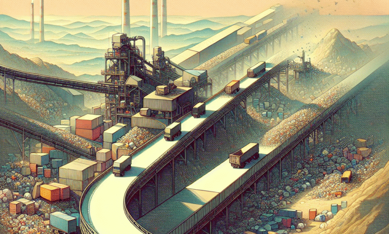 Esteira de arraste e sua importância no transporte de resíduos industriais -