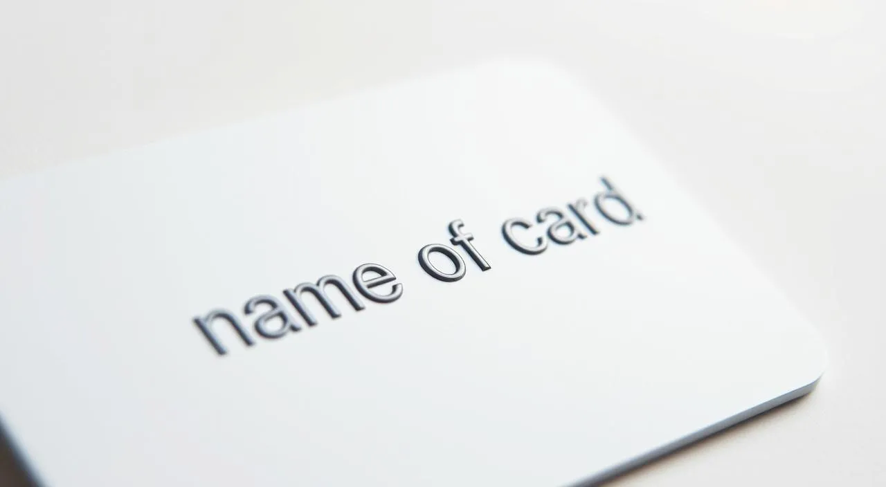 O que é nome do cartão: definição e exemplos