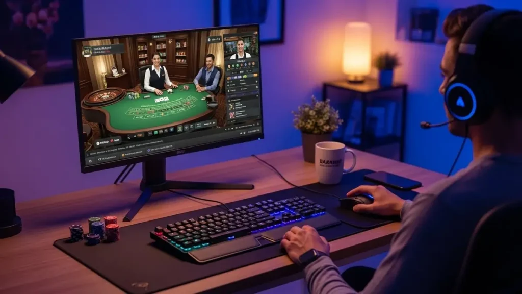 Como funcionam os jogos ao vivo em cassino online