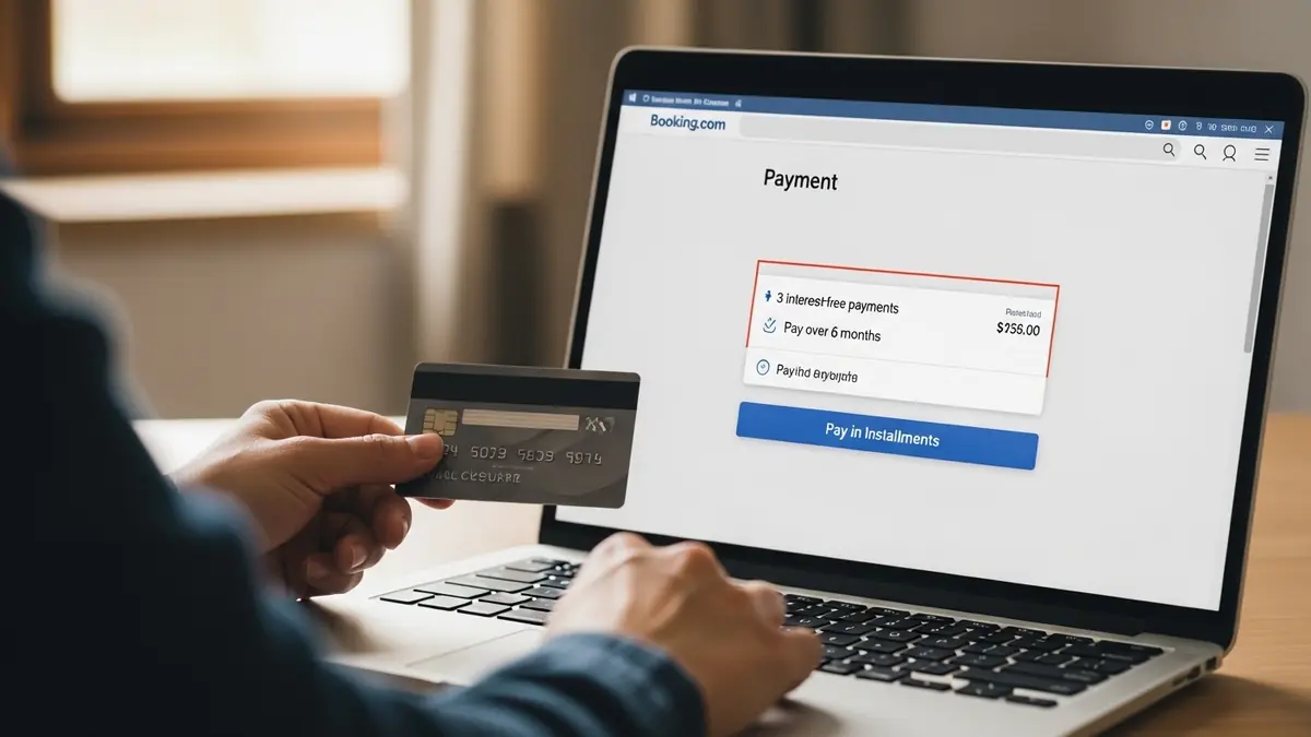 Como parcelar sua reserva no Booking pelo cartão