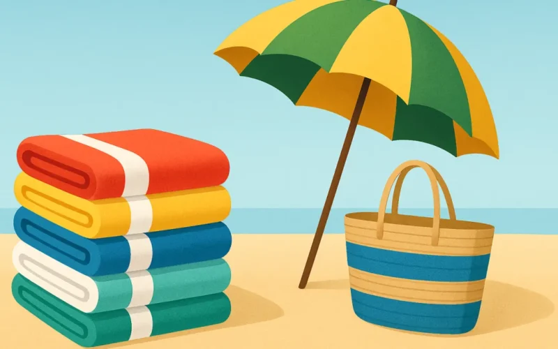 Quantas toalhas de praia comprar para família em viagem