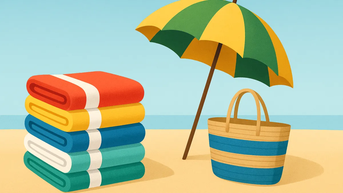 Quantas toalhas de praia comprar para família em viagem