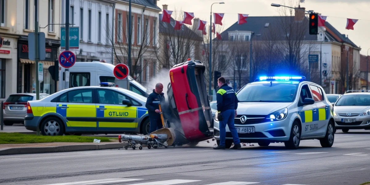 Accidente em Brest deixa três feridos leves