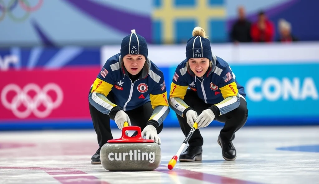 EUA avança no curling duplas mistas nas Olimpíadas de Inverno 2026