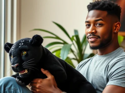 Michael B. Jordan homenageia Chadwick Boseman com pantera