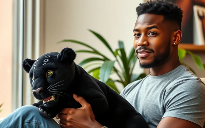 Michael B. Jordan homenageia Chadwick Boseman com pantera