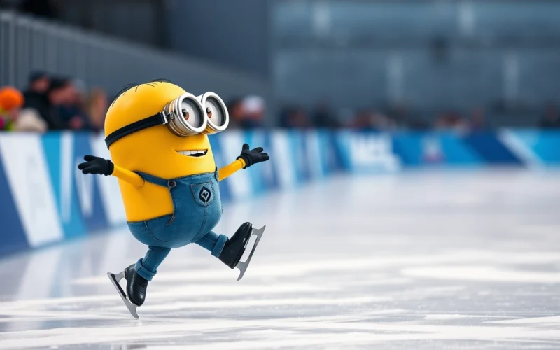 Pesadelo de patinador olímpico: música dos Minions em foco