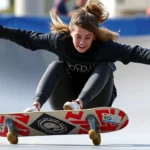 Rayssa Leal e medalhistas olímpicos no Mundial de Skate SP