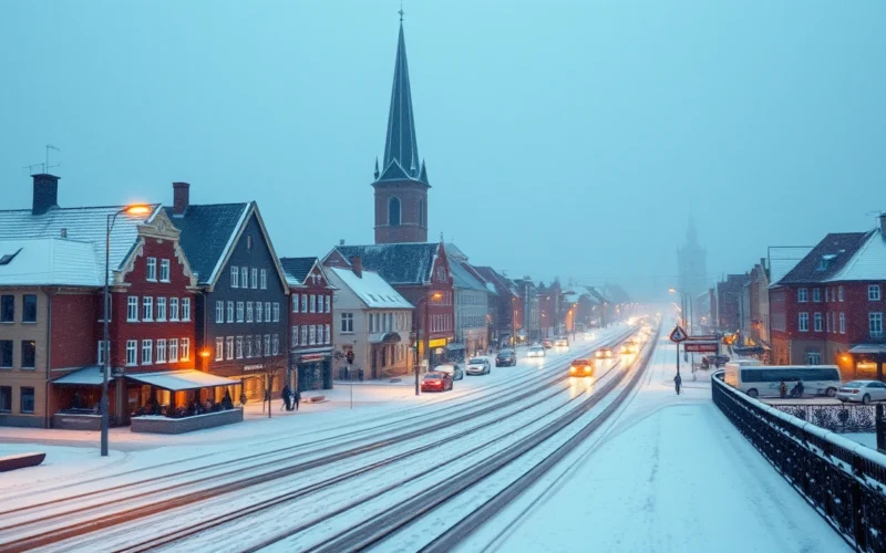 Tempestade de neve em Aarhus: até 20 cm de acúmulo previsto